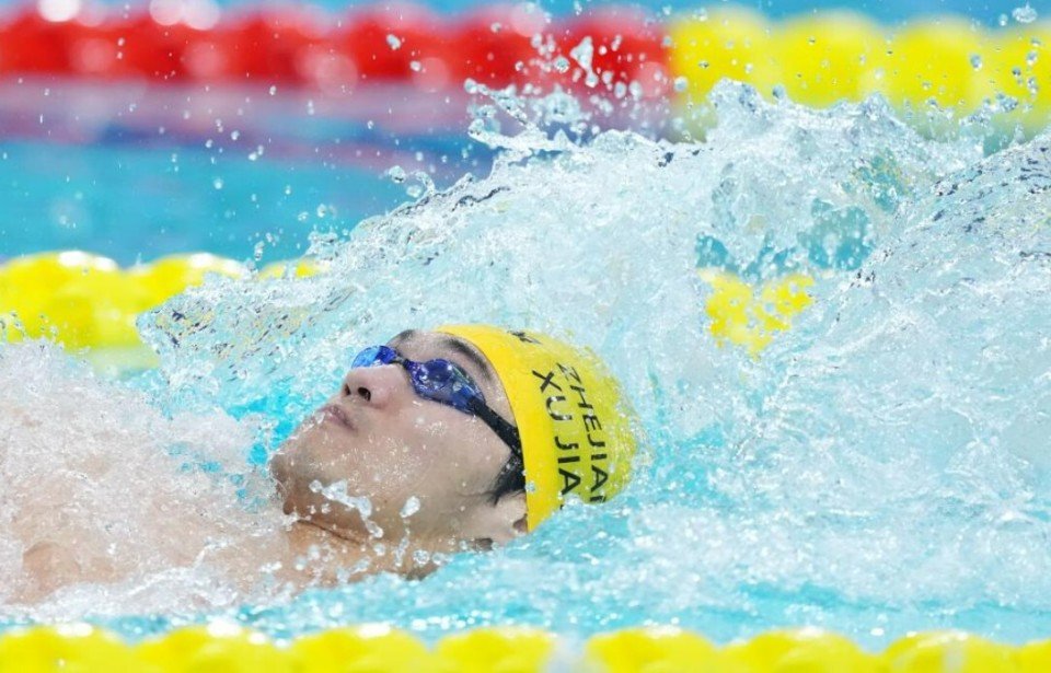 半决赛就破纪录！全运会男子50米仰泳：徐嘉余24秒36强势晋级