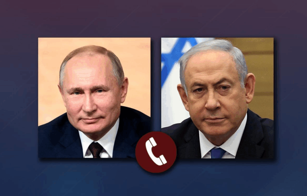 普京与内塔尼亚胡通电话 重点讨论中东局势