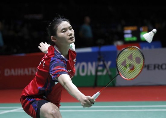 全运会羽毛球女单铜牌赛：韩悦决胜局14-20后逆转取胜 击败高昉洁