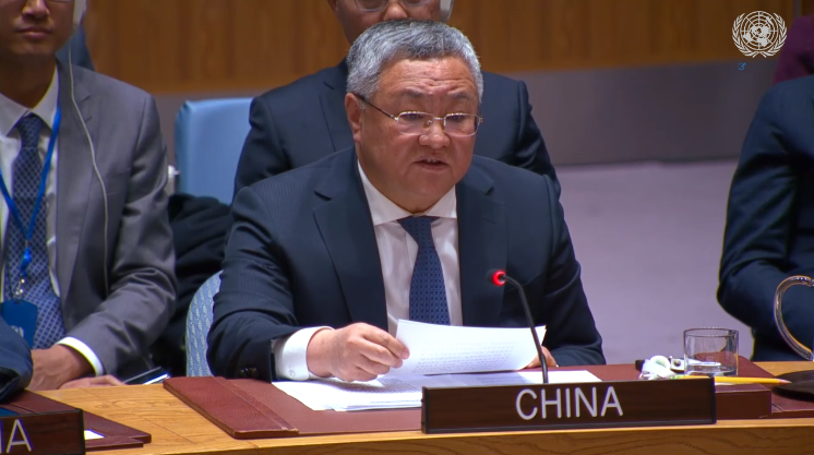 安理会通过美国提出的涉加沙决议，中俄代表发声