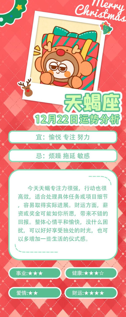 同道大叔发布12月22日12星座每日运势