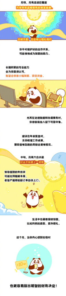 巨蟹座12月财运旺，得财得福得平安