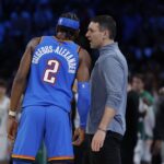 全民皆兵！雷霆上半场11人轮换全部得分 领先76人22分