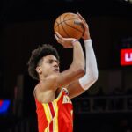 要带队复仇!杰伦·约翰逊半场11中7砍下17分4板7助 正负值+20!